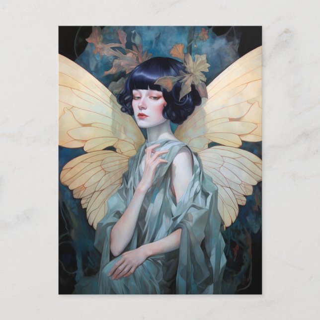 Carte Postale Fairy Woman Imaginaire Art (Devant)