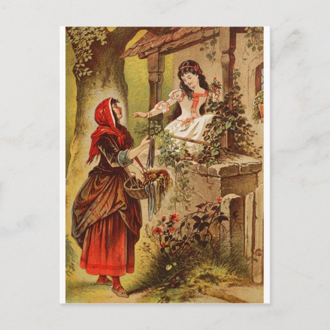 Carte Postale Fairytalesque. La Belle au Bois Dormant et Cendril (Devant)