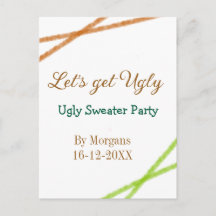 Faisons de Noël un Partyorange de pull moche