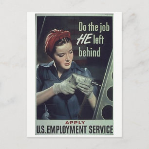 Carte Postale "Faites le travail qu'IL a laissé derrière lui"