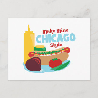 Carte Postale Faites mier le style de Chicago