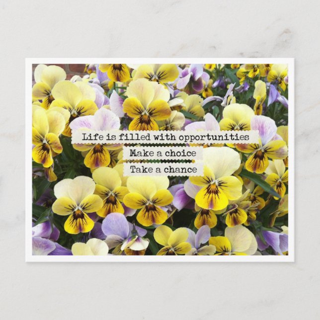 Carte Postale Faites un choix (Devant)