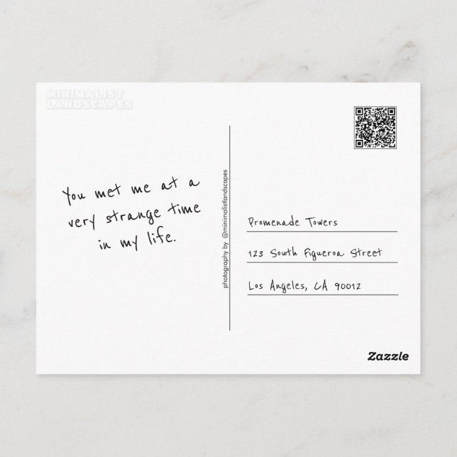 Carte Postale Faites votre propre (Dos)