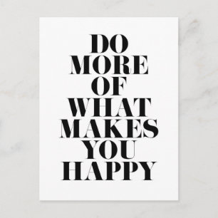 Carte Postale Faites-vous plaisir Citation Motivationnelle Minim