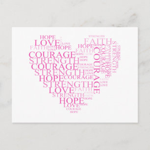 Carte postale Faith Hope Heart