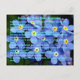 Carte Postale Faits Intéressants Sur Septembre
