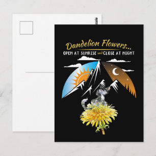 Carte Postale Faits sur la fleur de pissenlit - Amateur de natur