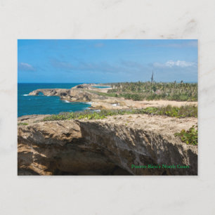Carte Postale Falaises côtières et plages à Cueva del Indio