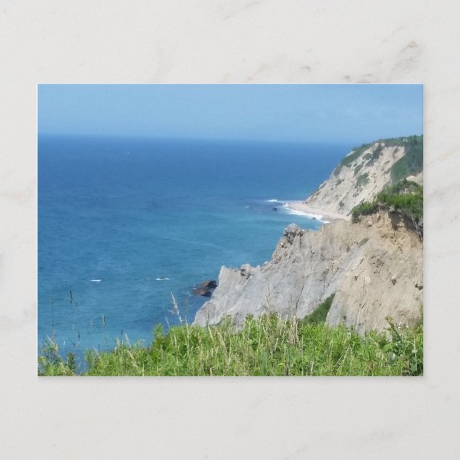 Carte Postale Falaises de Block Island - Block Island, Rhode Isl (Devant)