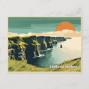 Carte Postale Falaises de Moher, Irlande