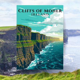 Carte Postale Falaises de Moher Irlande Côte Pittoresque