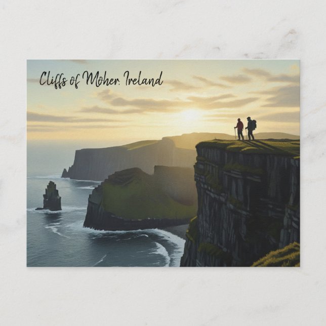 Carte Postale Falaises de Moher Irlande Voyage (Devant)