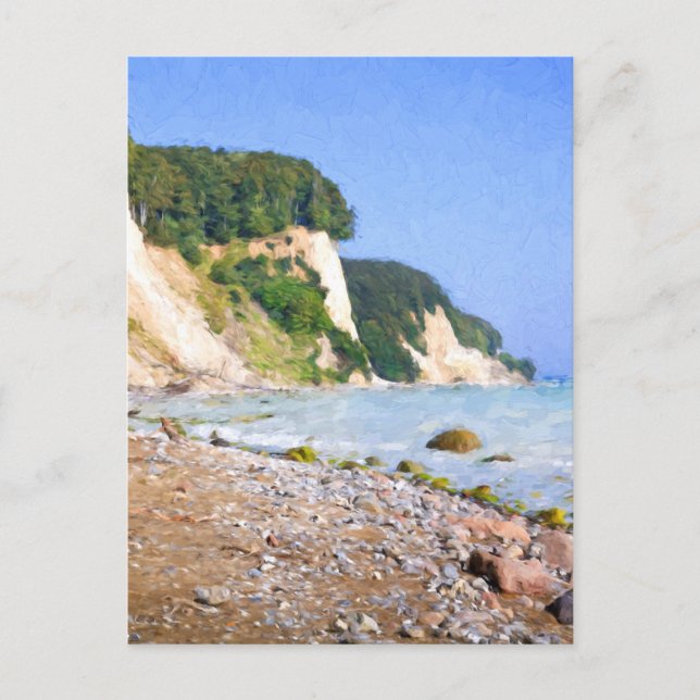 Carte Postale Falaises de Rügen Chalk (Devant)