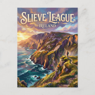 Carte Postale Falaises de Slieve League Irlande