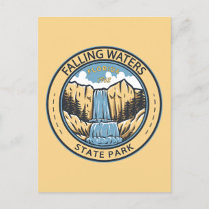 Carte Postale Falling Waters State Park Florida Badge