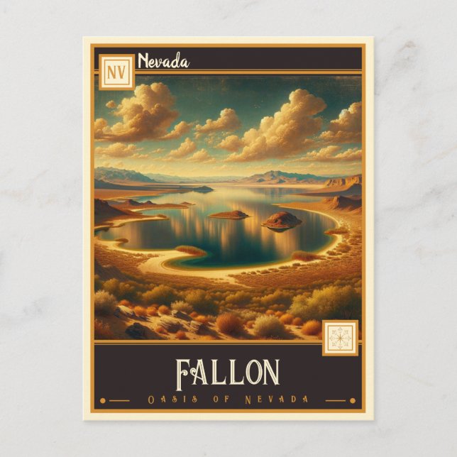 Carte Postale Fallon, Nevada | VINTAGE (Devant)