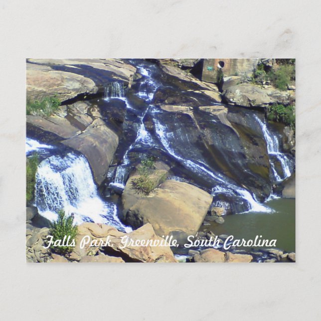 Carte Postale Falls Park, Greenville, SC (Devant)