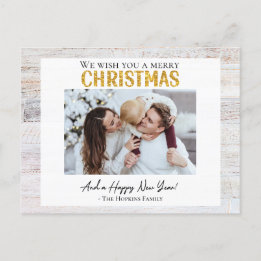 Carte postale Famille de Noël Personnalisé Carte p