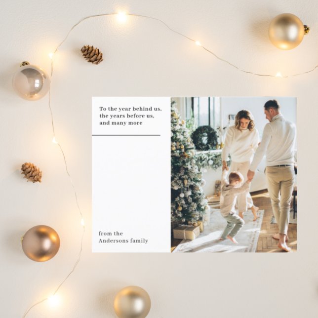 Carte Postale Famille de photos de Noël | Joyeuses fêtes (Créateur téléchargé)