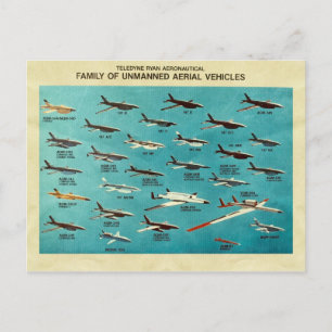 Carte Postale Famille de véhicules aériens sans pilote