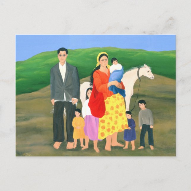 Carte Postale Famille Gipsy 1986 (Devant)