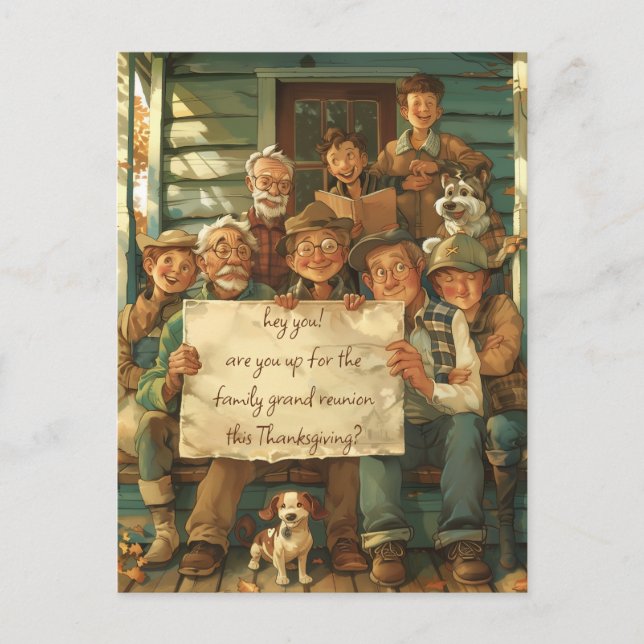 Carte Postale Famille Grande Réunion (Devant)