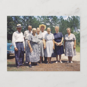 Carte Postale Famille Robinson (Mary & Children)