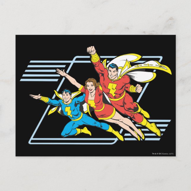 Carte Postale Famille SHAZAM (Devant)