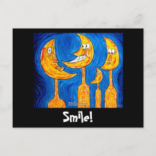 Carte Postale Famille souriante