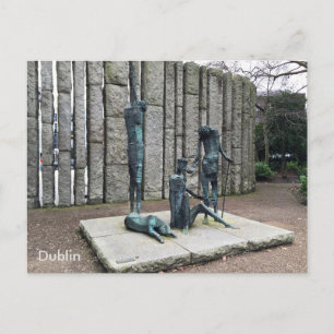 Carte Postale "Famine", St. Stephen's Green, Dublin, Irlande.
