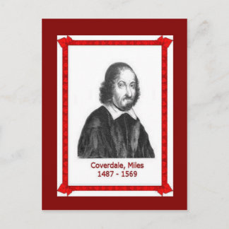 Carte Postale Famous people, Miles Coverdale 1487 - 1569