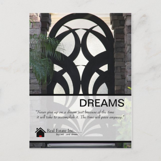 Carte postale Fancy Door Real Estate (Devant)