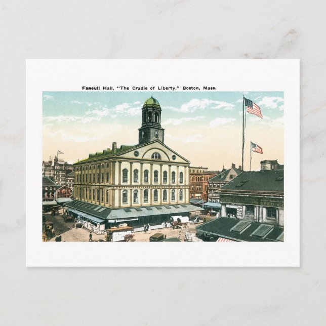 Carte Postale Faneuil Hall, Boston, messe (Devant)