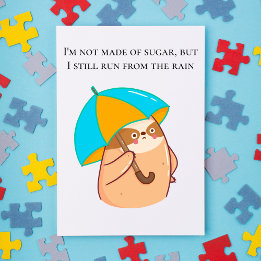 Carte Postale Fantaisie avec parapluie