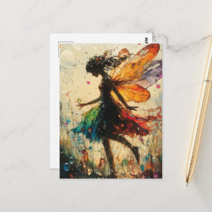 Carte Postale Fantaisie de fée avec bulles