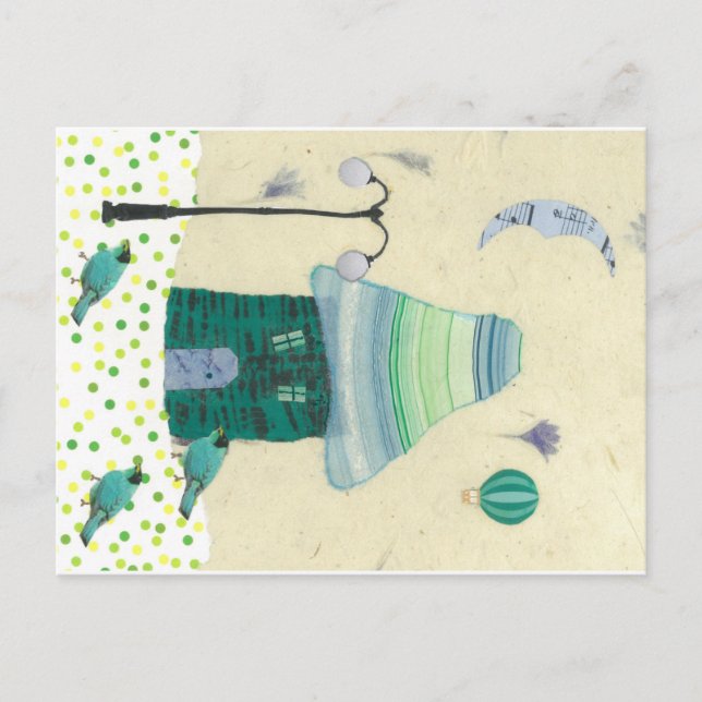 Carte postale fantaisiste, jouant avec minuscule m (Devant)