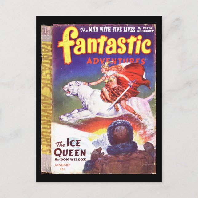 Carte Postale Fantastic Adventures v05 n01 (1943-01.Ziff-Davis)_ (Devant)
