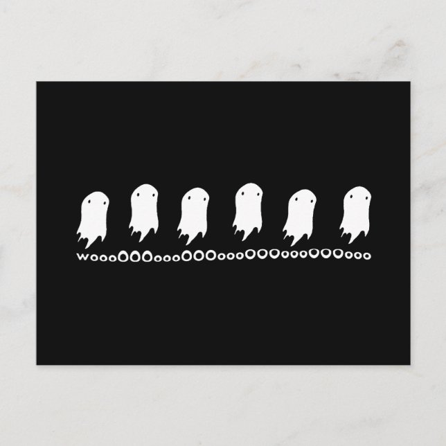 Carte Postale Fantômes en bois (Devant)