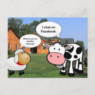 Carte Postale Farm animals cute cartoon funny chat