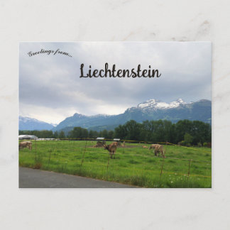 Carte Postale Farm in Vaduz Liechtenstein