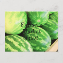 Carte Postale Farmer's Market Juicy Watermelons