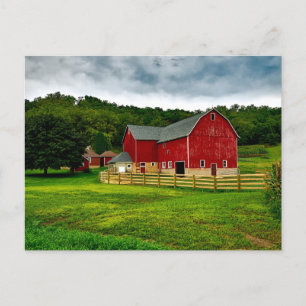 Carte Postale Farmland Red Country Grange