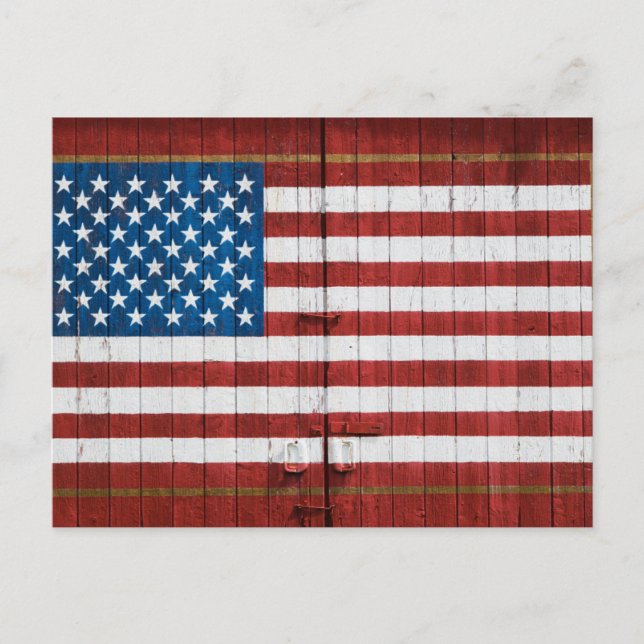Carte Postale Farms | American Flag Barn Mural (Devant)