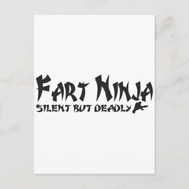 CARTE POSTALE FART NINJA (Devant)