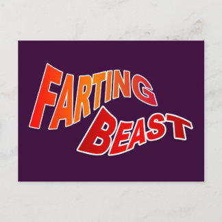 Carte Postale FARTING BEAST - humour insensé et hilarant
