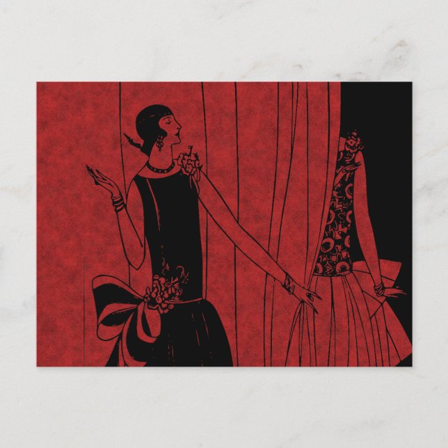Carte Postale Fashion Show des années 1920 (Devant)