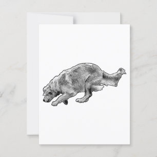 Carte Postale Fast Hello in Fine Dots