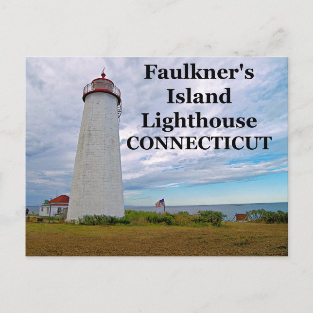 Carte Postale Faulkner's Island Lighthouse, Connecticut Postcard (Devant)