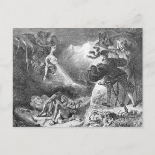 Carte Postale Faust et Mephistopheles aux sorcières