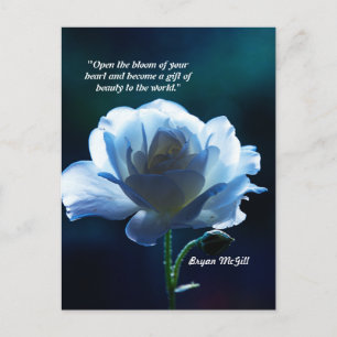 Carte postale Faux Canvas "Open Bloom of your Hear